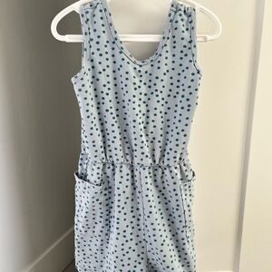 Alice & Ames Blue Polka Dot Kids Romper